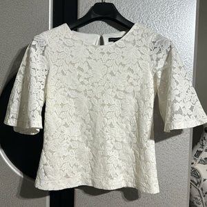 Banana Republic laced white top size small